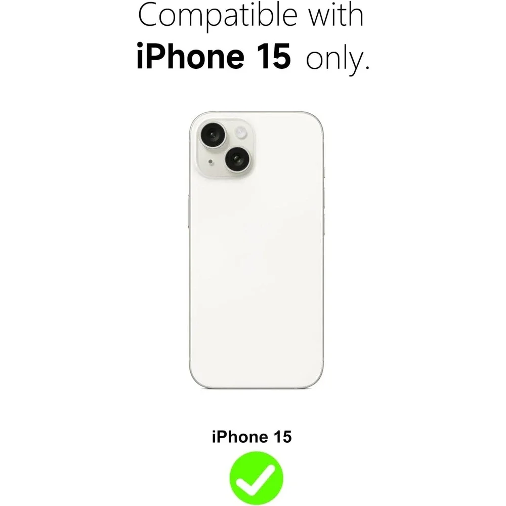 Case Clear for iPhone 15 Phone,‎ Transparent Crystal Thin Slim NEW